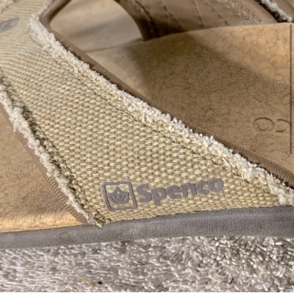 Spenco Yumi Plus Straw Java Cork Flip Flops 10 - Picture 3 of 14